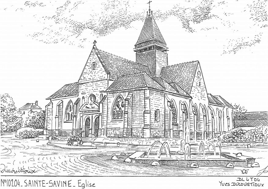 N 10204 - STE SAVINE - église